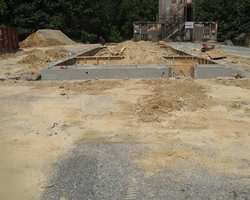 Foundation Concrete Wall at the Cheltenham Burn Building 