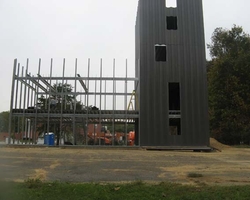 Metal Wall Panels at the Cheltenham Burn Building 