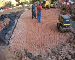 Soil Compaction at the Calmos Street Stream Bank Slope Stabilization