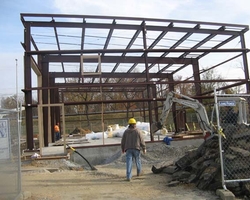 Structural Steel Framework at the Anacostia Jet Truck Garage