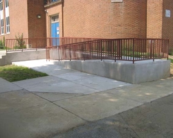 Handicapped Access Ramp at the Phoenix Annapolis Center Elevator and Ramp Addition 