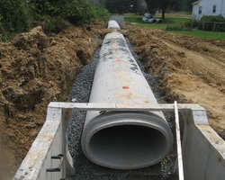Storm Drain Elliptical Piping and Inlet at Duckett Road Storm Drainge Improvement