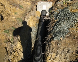HDPE Piping and Inlet at Oriole Drive Storm Drainage Improvement