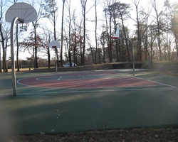 Installed Basketball Court at Douglass Patterson Community Park