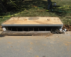 Inlet with Curb and Gutter installation at "Seminole Place Storm Drainage Improvement